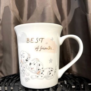 DISNEY 101 Dalmatians “Best of Friends” Gold Rimmed Cup Mug